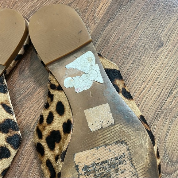 Madewell mule leopard slides women’s size 7 shoes animal print slip on spring - Picture 4 of 6